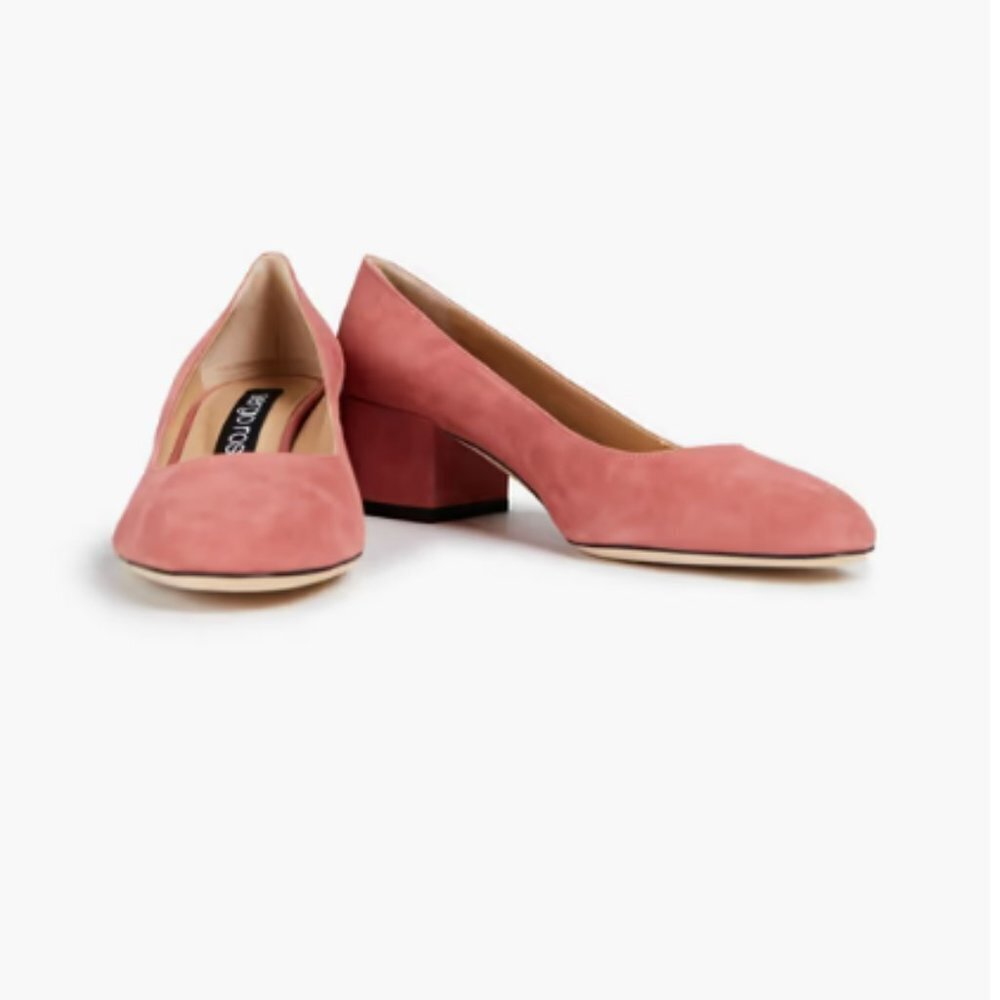 SERGIO ROSSI Suede pumps Antique Rose - Picture 2 of 4